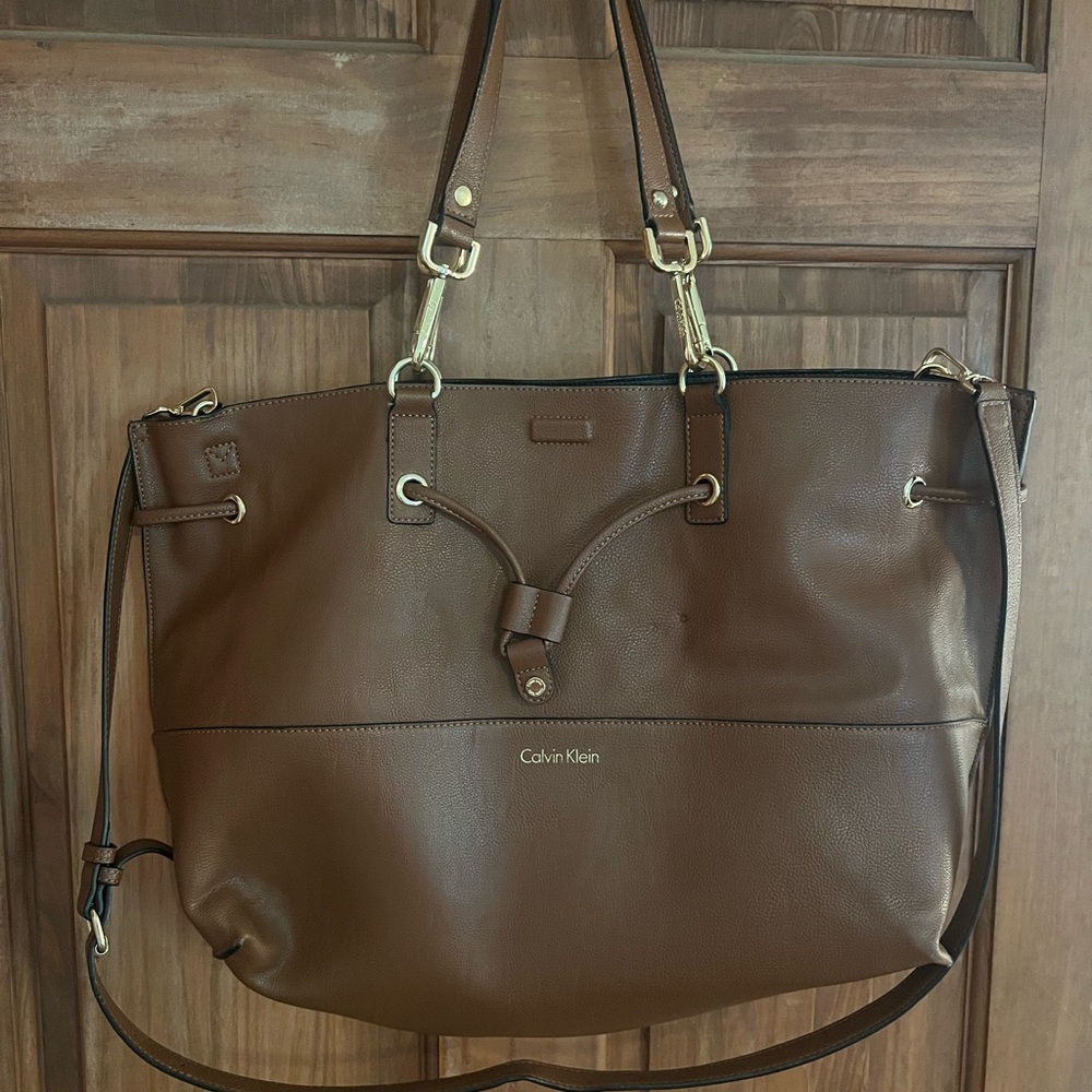 Calvin Klein Dark Brown Tote Bag